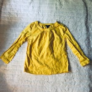JCrew Linen 3/4 Sleeve Top